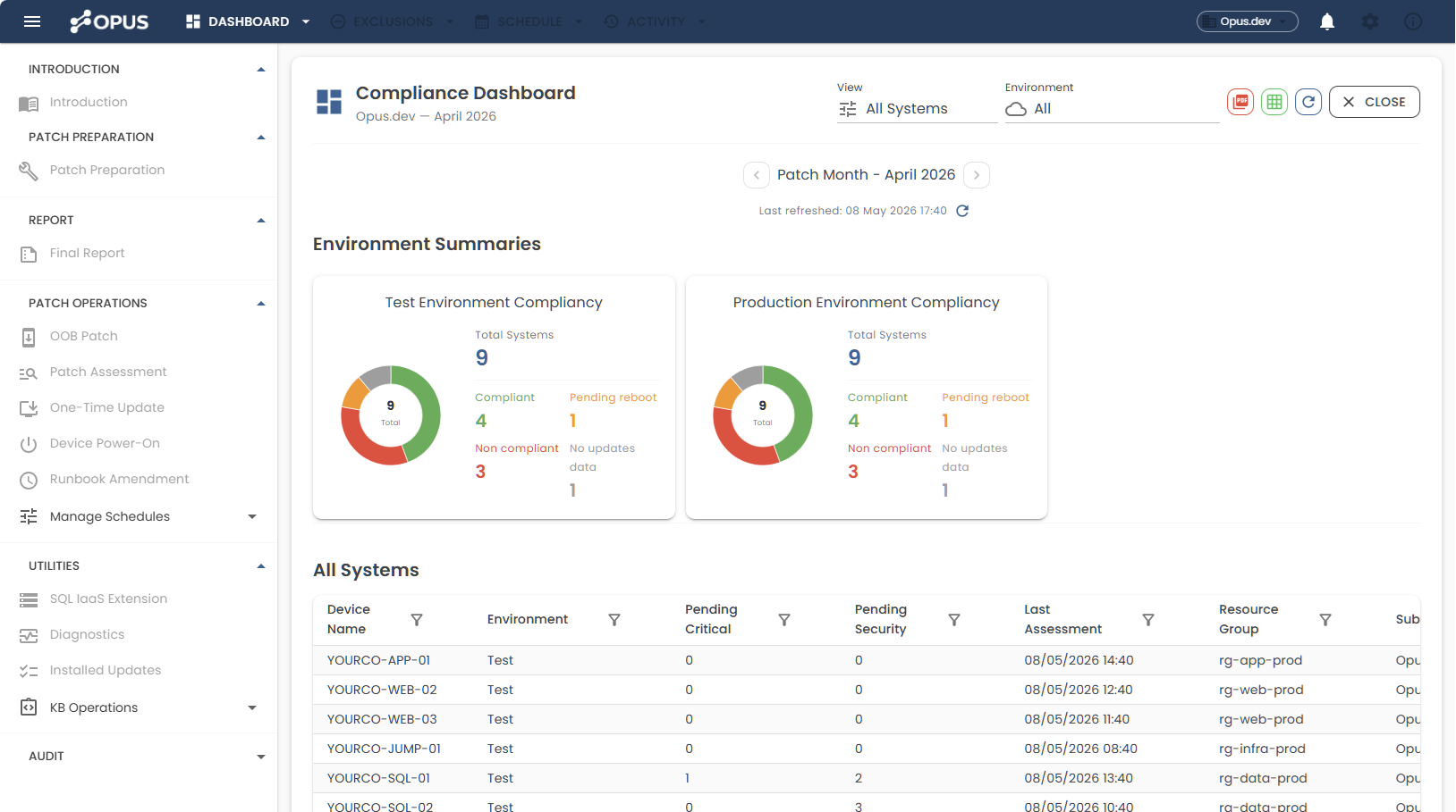 OPUS product screenshot